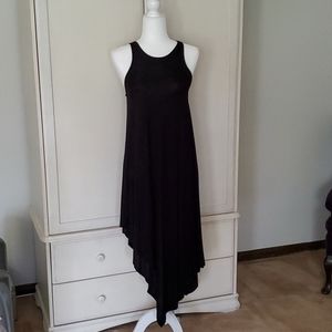 Black asymmetrical soft dress